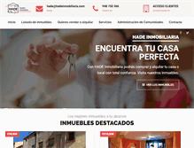 Tablet Screenshot of hadeinmobiliaria.com